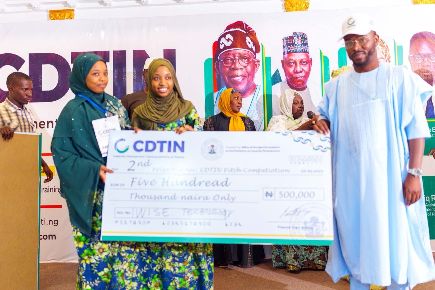 Pitch competition prize presentation, 1 February 2025 — Atlas Training and Development Institute, Kano State