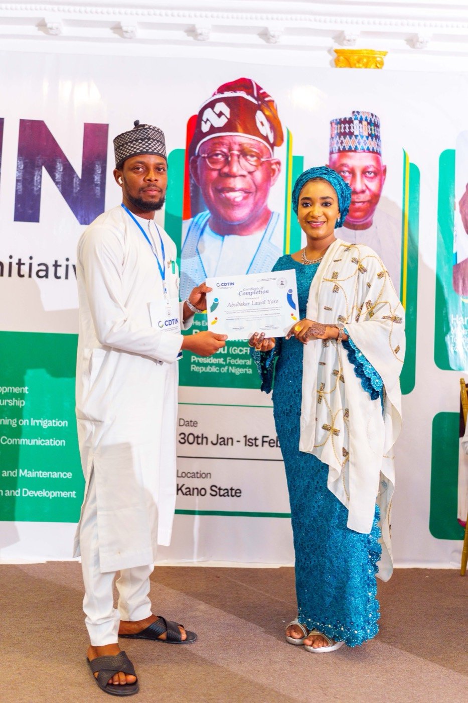 Presentation of Certificates of Completion — Atlas Training and Development Institute, Kano State